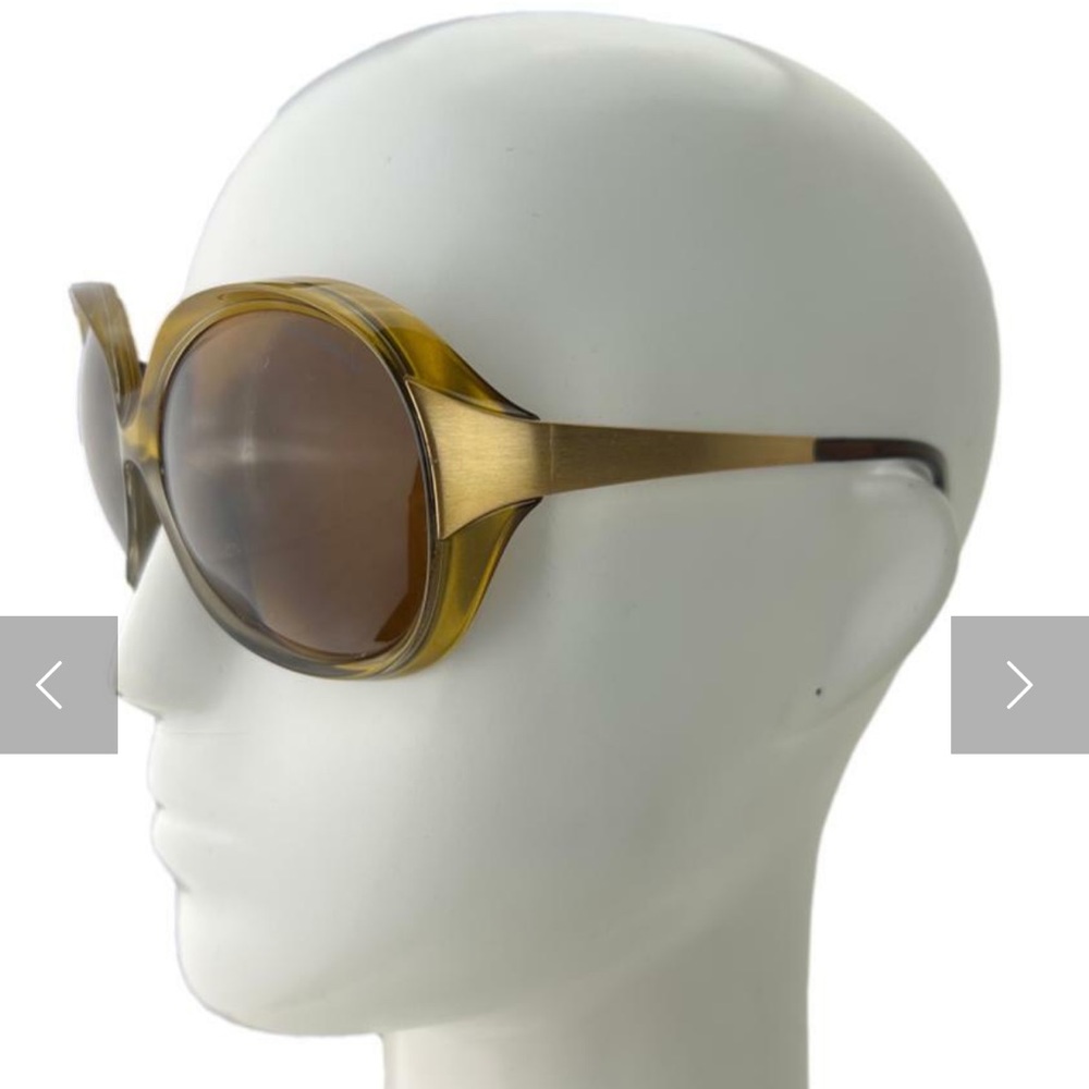 DOLCE & GABANNA Oversized Amber/Brown Women's Sunglasses - Picture 8 of 8